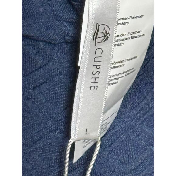 NEW Cupshe Size L Blue One Piece Scallop Trim Swimsuit - Picture 10 of 10